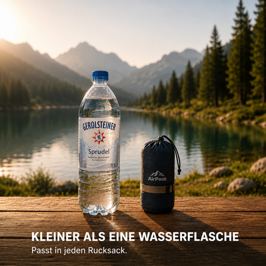 AirPeak™ — Ultraleichte Isomatte kleiner als eine Wasserflasche