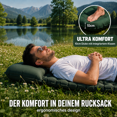 AirPeak™ — Ultraleichte Isomatte kleiner als eine Wasserflasche